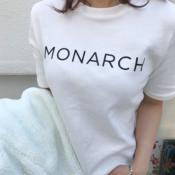 모나크 피치 기모 티셔츠